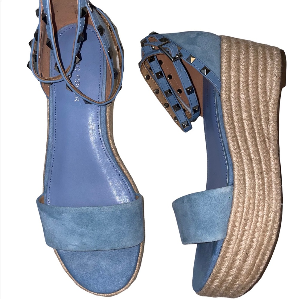 MARC FISHER Jazlyn Studded Ankle Strap Espadrille Sandal size-9 - Picture 7 of 7